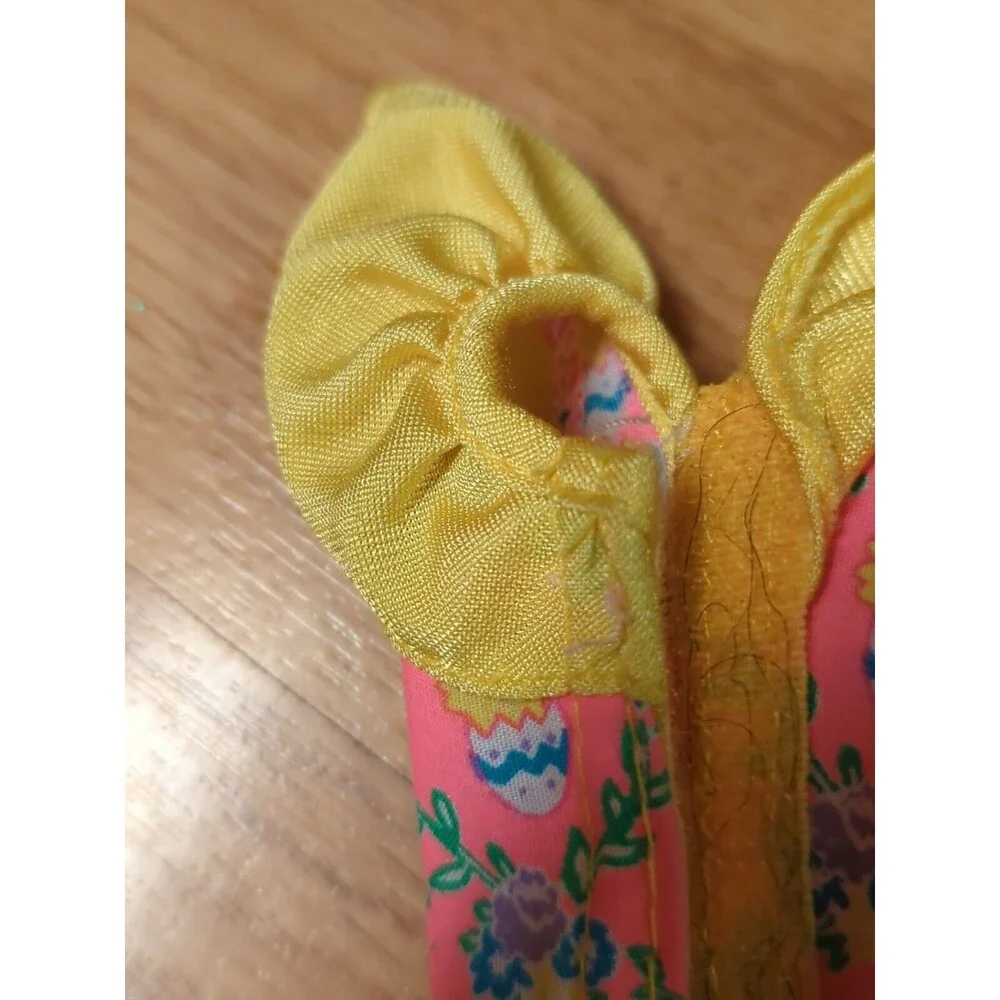 Easter Party Barbie Dress Pink Yellow Chicks Eggs 1994 Vintage Fashion